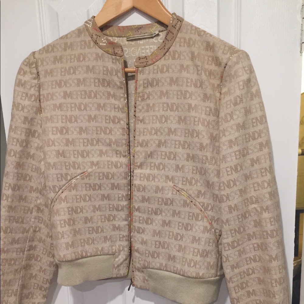 Vintage Fendi monogram jacket. 100%Authentic